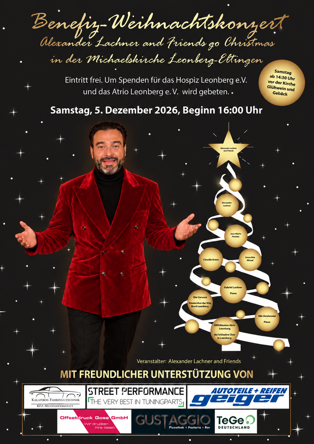 Benefiz-Weihnachtskonzert Alexander Lachner and Friends